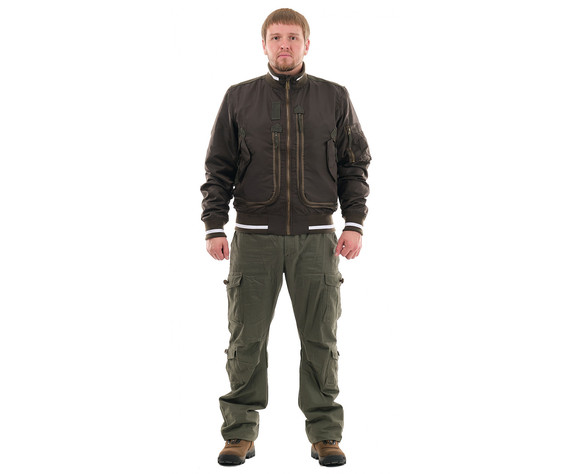 Фото: “Бомбер, оксфорд, т.хаки”, купить в интернет магазине