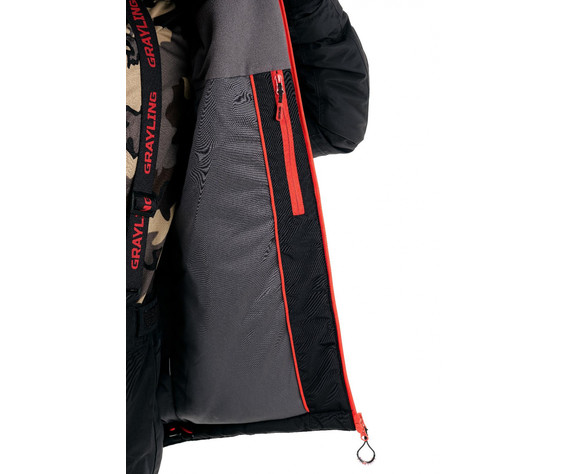 Фото: “Костюм Магеллан GRAYLING, нейлон, черно-красный”, купить в интернет магазине
