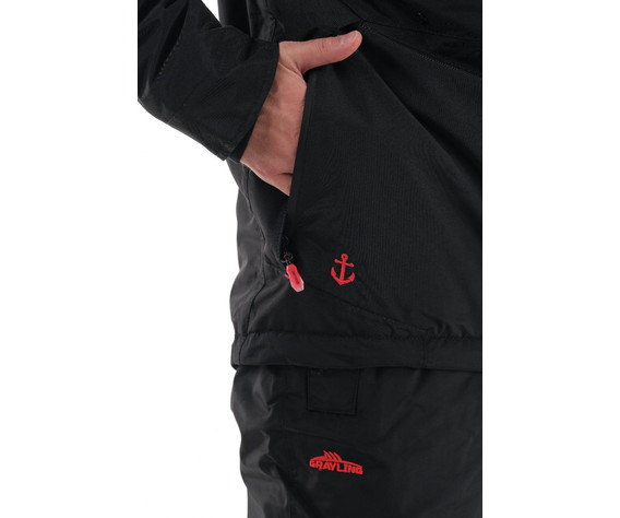 Фото: “Костюм с вышивкой Магеллан NEW, нейлон, черно-красный”, купить в интернет магазине