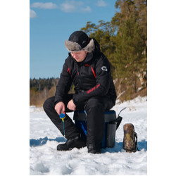 Фото: “Костюм с вышивкой Магеллан NEW, нейлон, черно-красный”