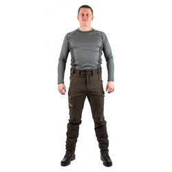 Фото: “Брюки Манул, смесовая, коричневый”