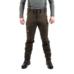 Фото: “Брюки Манул, смесовая, коричневый”, купить в интернет магазине