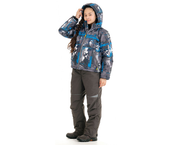 Фото: “Куртка детский Мегаполис, таслан добби, синий”, купить в интернет магазине