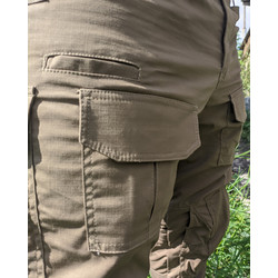 Фото: “Брюки Рубеж, смесовая, олива”