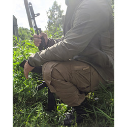 Фото: “Брюки Рубеж, смесовая, олива”