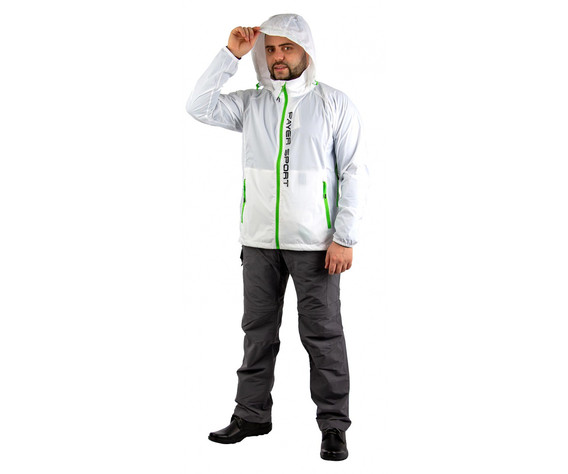 Фото: “Ветровка влагозащитная Фокс, нейлон, белый с черным”, купить в интернет магазине