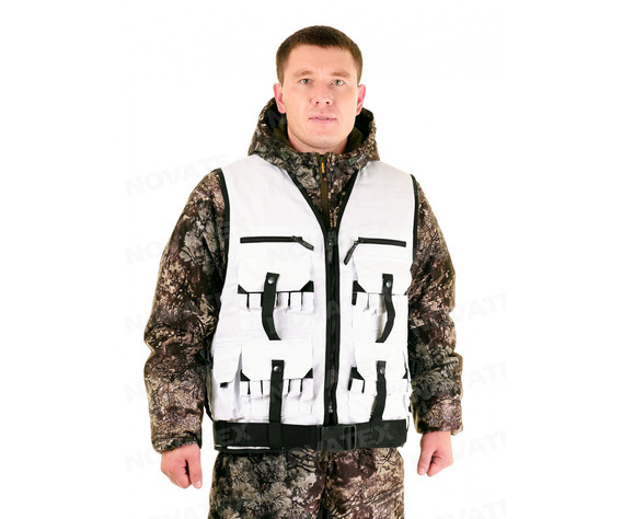 Фото: “Жилет Хантер, хлопок, белый”, купить в интернет магазине