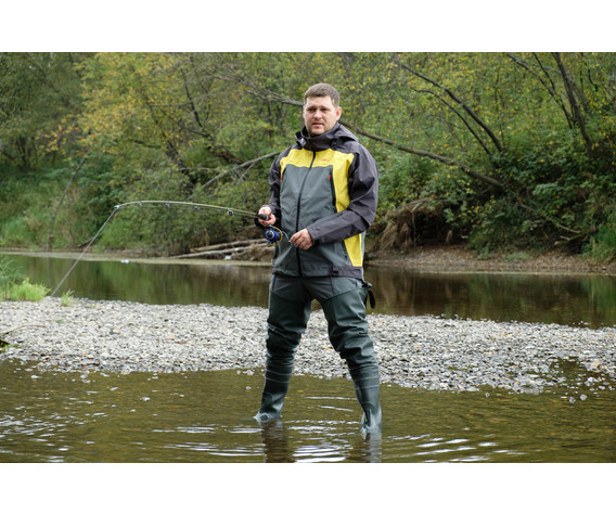 Фото: “Костюм Фиш Про, таслан, серо-желтый”, купить в интернет магазине