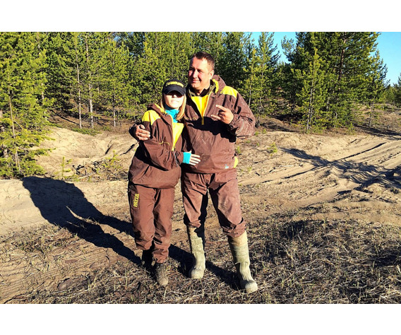 Фото: “Костюм Шторм, нейлон, коричнево-желтый”, купить в интернет магазине