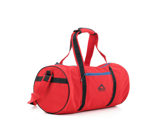 Фото: “Сумка Пайер дорожная тубус, таслан, красная/синий”, купить в интернет магазине