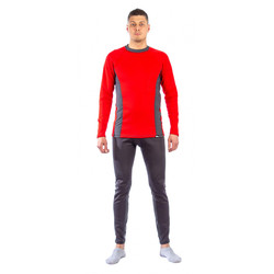 Фото: “Термобелье мужское Baikal, флис-сэндвич, графит/красный”, купить в интернет магазине