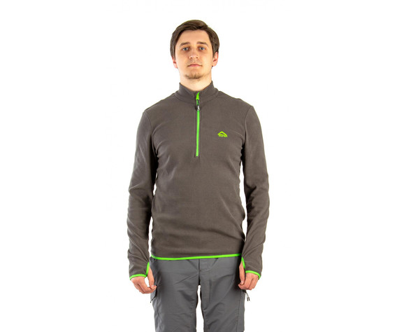 Фото: “Толстовка Тахо, флис 150гр, серый с зеленым”, купить в интернет магазине