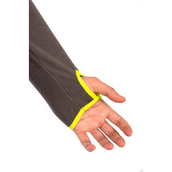 Фото: “Толстовка Тахо, флис 150гр, серый с лимонным”