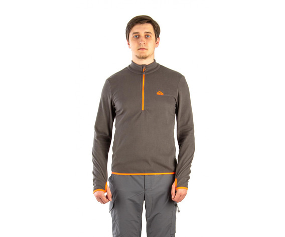Фото: “Толстовка Тахо, флис 150гр, серый с оранжевым”, купить в интернет магазине