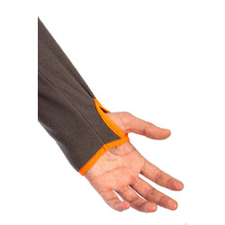 Фото: “Толстовка Тахо, флис 150гр, серый с оранжевым”