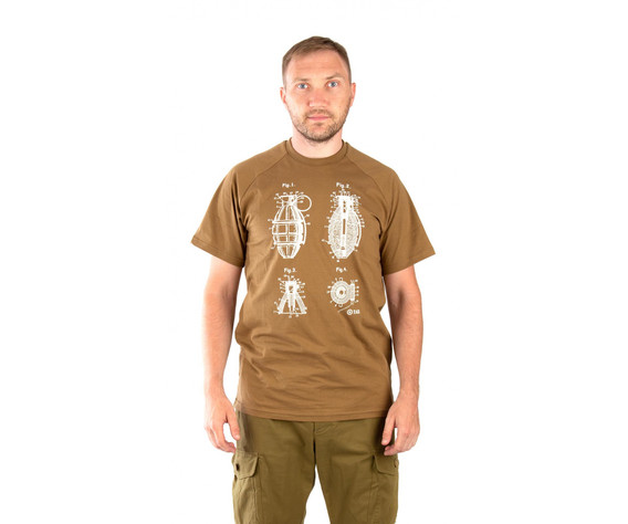 Фото: “Футболка 7.62 Grenade, хлопок, койот”, купить в интернет магазине