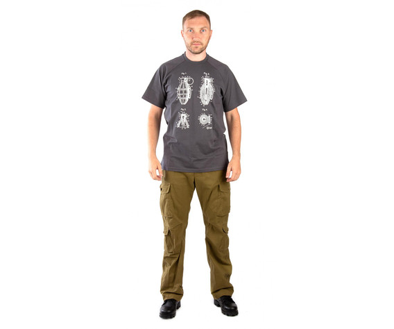 Фото: “Футболка 7.62 Grenade, хлопок, серый”, купить в интернет магазине