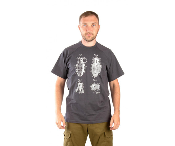 Фото: “Футболка 7.62 Grenade, хлопок, серый”, купить в интернет магазине
