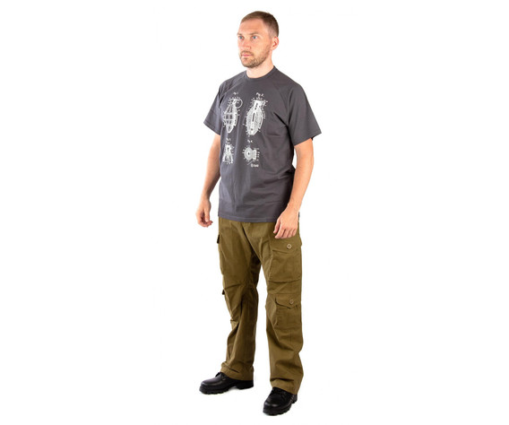 Фото: “Футболка 7.62 Grenade, хлопок, серый”, купить в интернет магазине