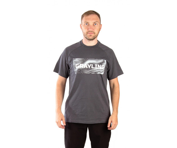 Фото: “Футболка GRAYLING Riverbad, хлопок, графит”, купить в интернет магазине
