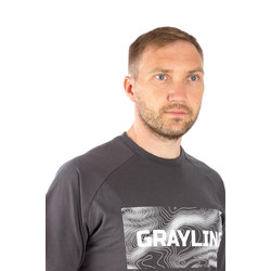 Фото: “Футболка GRAYLING Riverbad, хлопок, графит”