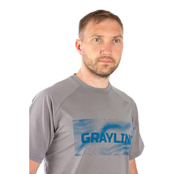 Фото: “Футболка GRAYLING Riverbad, хлопок, серый”