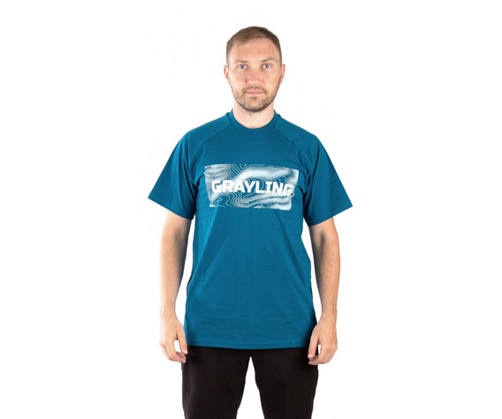 Фото: “Футболка GRAYLING Riverbad, хлопок, синий”, купить в интернет магазине