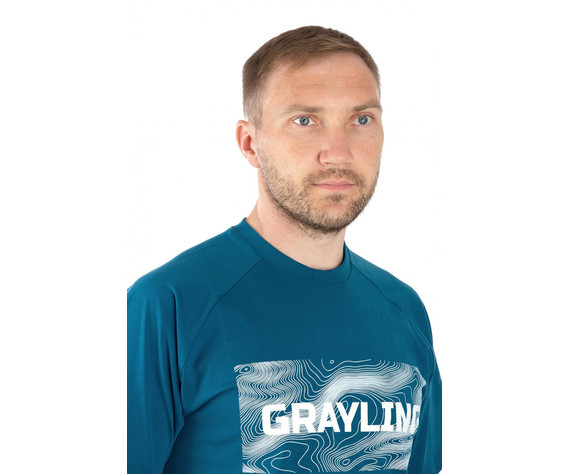 Фото: “Футболка GRAYLING Riverbad, хлопок, синий”, купить в интернет магазине