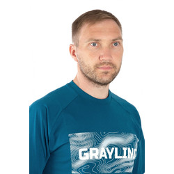 Фото: “Футболка GRAYLING Riverbad, хлопок, синий”