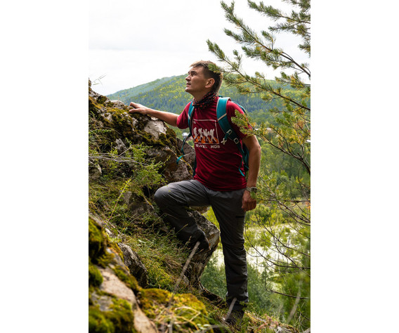 Фото: “Футболка PAYER Travel Mob, хлопок, бордо”, купить в интернет магазине