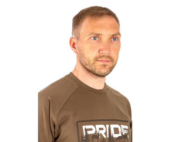 Фото: “Футболка PRIDE Living Nature, хлопок, светло-коричневый”, купить в интернет магазине