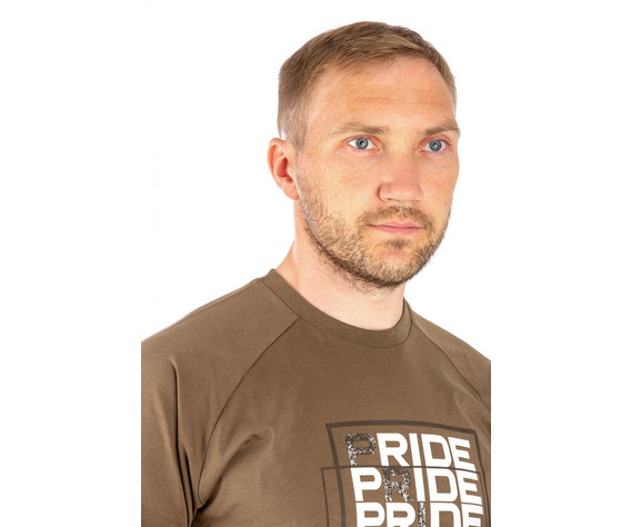 Фото: “Футболка PRIDE Quadro, хлопок, светло-коричневый”, купить в интернет магазине
