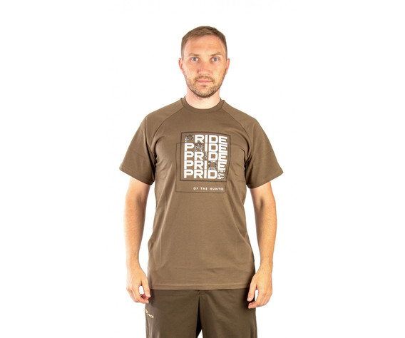 Фото: “Футболка PRIDE Quadro, хлопок, светло-коричневый”, купить в интернет магазине