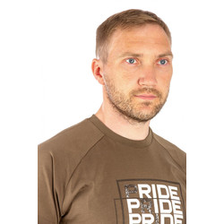 Фото: “Футболка PRIDE Quadro, хлопок, светло-коричневый”