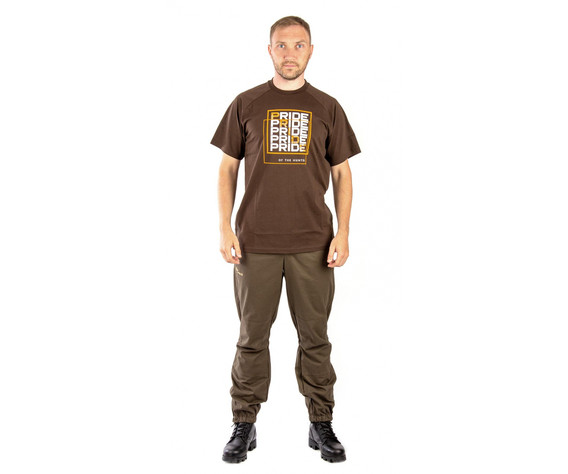 Фото: “Футболка PRIDE Quadro, хлопок, темно-коричневый”, купить в интернет магазине