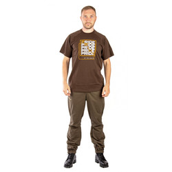 Фото: “Футболка PRIDE Quadro, хлопок, темно-коричневый”