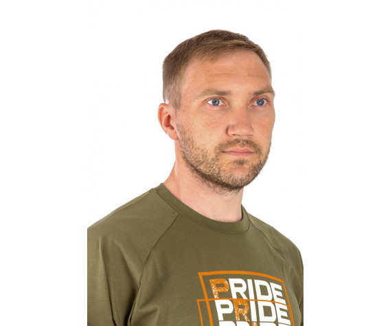 Фото: “Футболка PRIDE Quadro, хлопок, хаки”, купить в интернет магазине