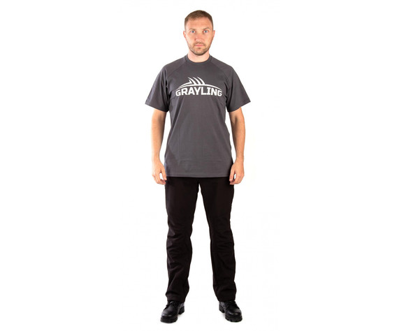 Фото: “Футболка T-Shirt GRAYLING Logo, хлопок, графит”, купить в интернет магазине