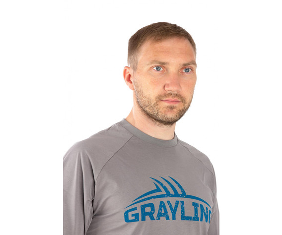Фото: “Футболка T-Shirt GRAYLING Logo, хлопок, серый”, купить в интернет магазине