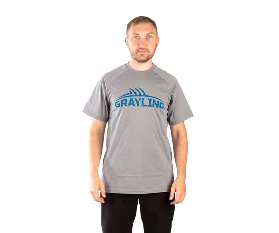 Фото: “Футболка T-Shirt GRAYLING Logo, хлопок, серый”, купить в интернет магазине