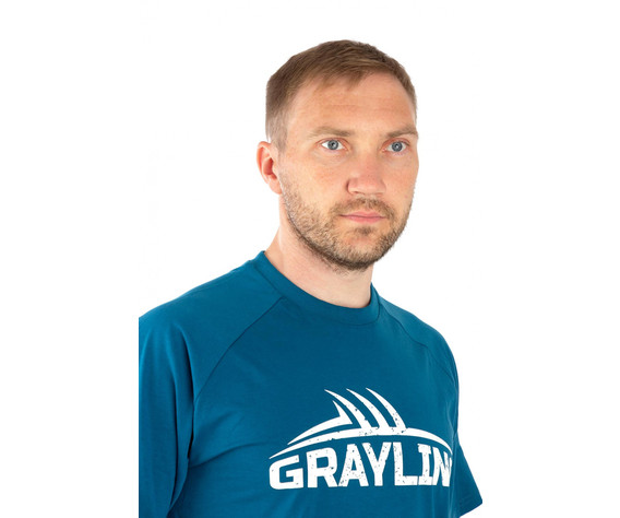 Фото: “Футболка T-Shirt GRAYLING Logo, хлопок, синий”, купить в интернет магазине