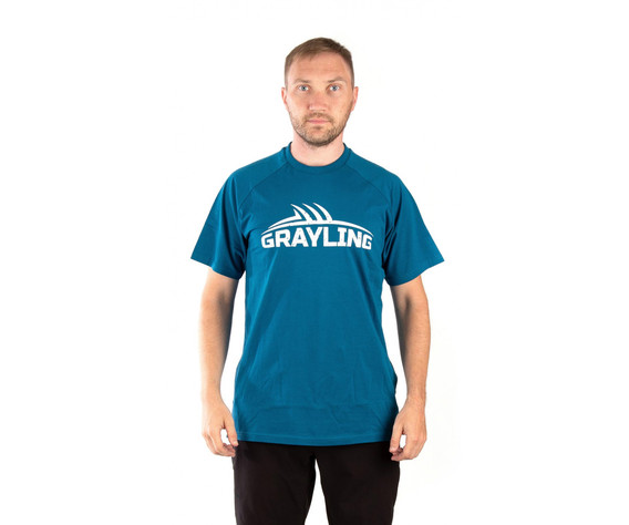 Фото: “Футболка T-Shirt GRAYLING Logo, хлопок, синий”, купить в интернет магазине