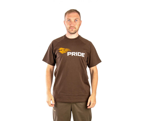 Фото: “Футболка T-Shirt PRIDE Logo, хлопок, темно-коричневый”, купить в интернет магазине