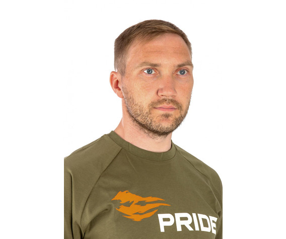 Фото: “Футболка T-Shirt PRIDE Logo, хлопок, хаки”, купить в интернет магазине