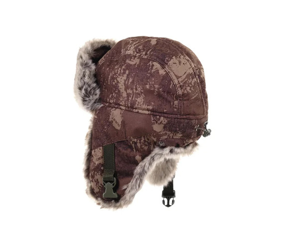 Фото: “Шапка-ушанка Буран, алова, бурая кора”, купить в интернет магазине