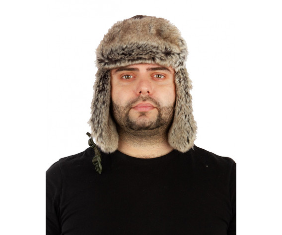 Фото: “Шапка-ушанка Буран, алова, бурая кора”, купить в интернет магазине