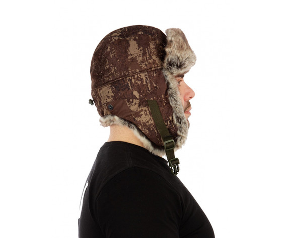 Фото: “Шапка-ушанка Буран, алова, бурая кора”, купить в интернет магазине