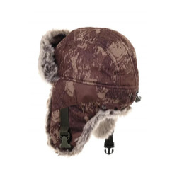 Фото: “Шапка-ушанка Буран, алова, бурая кора”