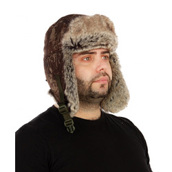Фото: “Шапка-ушанка Буран, алова, бурая кора”, купить в интернет магазине