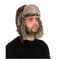 Фото: “Шапка-ушанка Буран, алова, зеленая кора”, купить в интернет магазине
